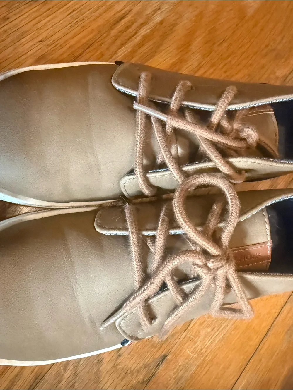 Tommy Hilfiger Tan Kids Lace-Up Boots with White Sole